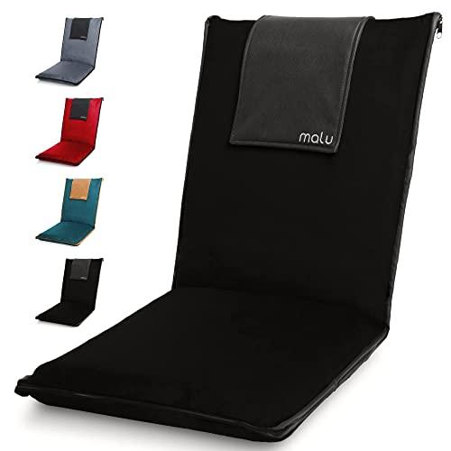 malu Floor Chair Padded w/ Back Support - Japanese Chair Meditation Cushion