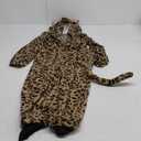 Sincere Party Fleece Cat Onesie Costume Leopard Cat Halloween Costume for Kids, M(6-8) 