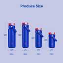 ENCOOL Insulated Water Bottle with Straw Stainless Steel Water Bottle, Leak-Proof, BPA-Free, Double Wall Vacuum Keeps Cold for 24 Hours for Sports, Travel, School (26 oz, Beaucoup Blue)