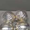 4in Large Christmas Ornaments Shatterproof Christmas Ball Ornaments Giant Hanging Balls Mercury Decorations for HolidayChampagne,4PC