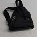 Crossbody Sling Bag for Women & Men, Waterproof Sling Backpack, Lightweight Shoulder Chest Bag for Hiking, Travel, Black