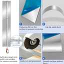 2 Pcs 304 Stainless Steel Sheet Metal Gap Filler Trim Strip (30"x 1"x 0.04" Thickness)Brushed Metal Finishing Sheet for Home Kitchen Tools