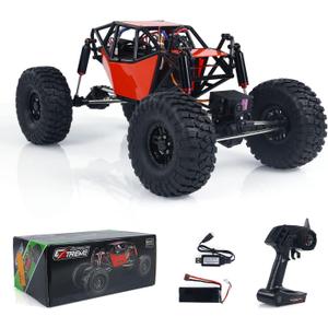 RTR RC 1/10 8504R Off-Road Car 4 * 4 Remote Control Rock Crawler Electric Truck Top Speed 35 km/h 15KG Servo Metal Shock Absorber 2500mAh Lipo Hobby Model for Adult