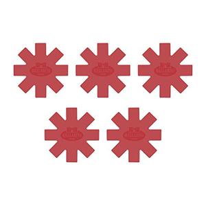 BALLARINI Accessories 2-pc 15.7-inch Silicone Cookware Protectors, Made in Italy, Red