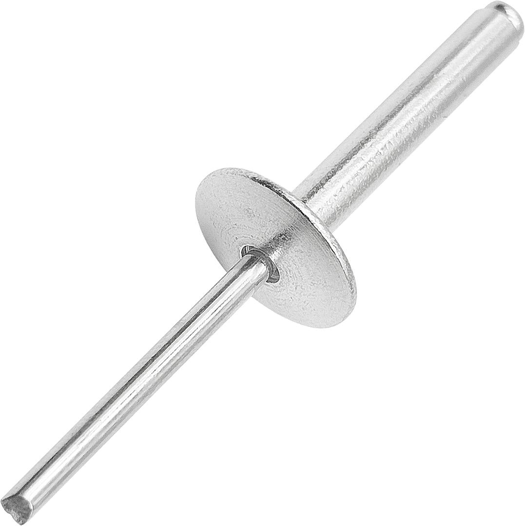 30Pcs Large Flange Extra Long Blind Rivets, Extended Length, Aluminium Large Head Steel Shank Mandrel Long-Shaft Pop Rivets (3/16"x1-49/64")