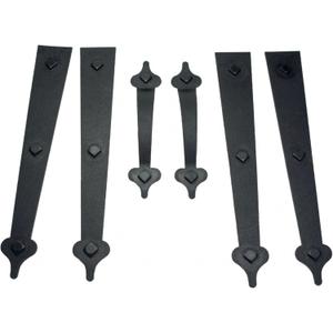 Household Essentials Garage Handle and Hinge Magnets Decorative Magnetic Hardware Steel Doors, Easy Installation, Durable & Weatherproof, Set of 6