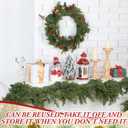 12 Pack Christmas Garland Hanger for Mantle Christmas Garland Hooks Wreath Ties Fireplace Stocking Holder Reusable Silicone Adhesive Straps for Fireplace Staircase Front Door (Dark Green)