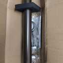 1 1/8 Inch Diameter Curtain Rods 36 to 72 Inches(3-6ft), Telescoping Heavy Duty Large Drapery Rod with Adjustable Aluminum Alloy Bracket, Solid End Caps for Windows Patio Decoration, Dark Bronze