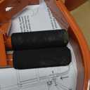 2 Pack Heavy Duty Ladder Roof Hook with Wheel Rubber Grip T-Bar for Damage Prevention,500 lbs Weight Ratin,Fast & Easy to Access Steep Roof