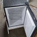 3.0 Cu.ft Small Freezer, Mini Upright Freezer with Adjustable Thermostat, Removable Shelves, Reversible Single Door, for Bedroom/Home/Dorms/Apartment, Black