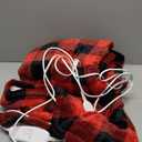 Homemate Electric Blanket Heated Throw - 50x60 Ultra Soft Cozy Flannel Heating Blanket with 10 Fast Heat Levels 8 Hours Auto Off Over-Heated Protection ETL Certification Keep Warm in Home Office (Red-black)