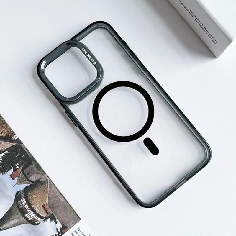 Magnetic for iPhone 16 Pro Max Case 6.9'' [Compatible with MagSafe] Full-Body Phone case with Built-in Glass Screen Protector& Camera Protector,Drop Proof 16 Pro Max Cover,Black