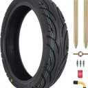 90/70-12 Scooter Tubeless Tire - 90 70-12 Scooter Tire - Rear/Front Wheel Replacement - Pneumatic Tire/TL - 43 J - 6PR - 1 Pack