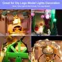 Upgraded Led Light Kit Compatible with Lego French Cafe Building Set, Lights Decoration Compatible with Lego 10362, Best Gifts for Adults (Model Not Included)