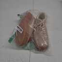 LUCKY STEP Women's Platform Fashion Sneakers Thick Sole Suede Genuine Leather Classic Rubber Gum Sole Low Top Casual Walking Shoes8.5