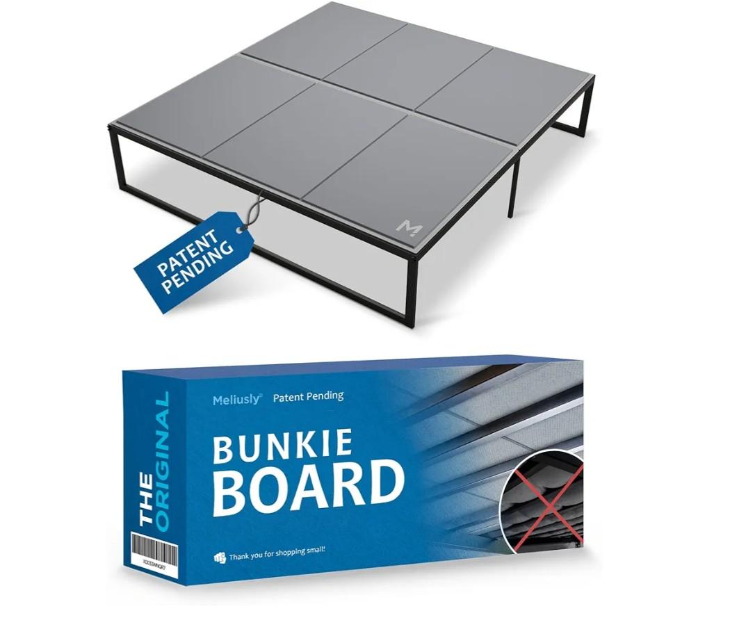 Meliusly Premium 10mm Bunkie Board Queen Size (60"x80'') Patent Pending Low Profile Bed Board Design - Breathable, Noise Minimizing, Moisture Resistant Bunkieboards, Low Profile Bed SupportKQV2SZY