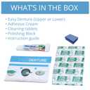 Easy Denture: Boil-&-Bite Functional Denture, Self-fit at Home in Mins, Adjusts for Narrow or Wide Arches, Long-term or temporary Solution, Eat, Drink and Smile Confidently, Small/Medium Denture Set