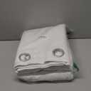 NICETOWN White 100% Blackout Curtains for Windows, Pack of 2, 52 inches W x 102 inches L, Super Heavy-Duty Black Lined Total Darkness Drapes for Bedroom, Privacy Assured Window Treatment for Patio