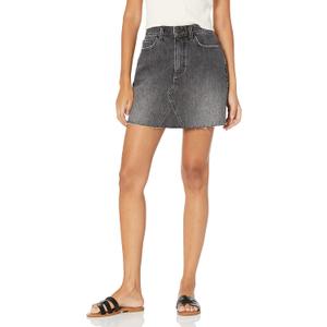 The Drop Women's Arhaan Denim Mini Skirt (2X, Faded Carbon) The Drop Women's Arhaan Denim Mini Skirt (2X, Faded Carbon)