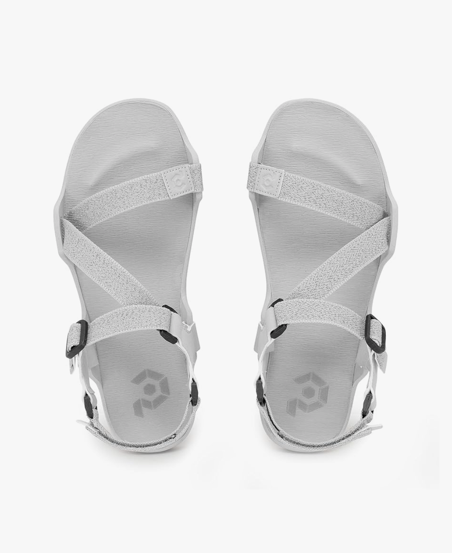 Pulltop Men's Wide Barefoot Sandals - Minimalist | Zero Drop | Ultralight Trail Running Hiking Sandals Adjustable size 41/8