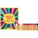 Burts Bees 12 Days of Joy Advent Calendar; 12 Surprise Lip Balms Including Juicy Cherry; 24 Hour Moisture, 100% Natural Origin, Responsibly Sourced Beeswax, 12 Tubes, 0.15 Oz.