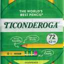 Ticonderoga Wood-Cased Pencils, Pre-Sharpened, 2 HB Soft, Yellow, 72 Count