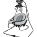 Graco DuetSoothe 2-in-1 Portable Baby Swing & Rocker, Sapphire