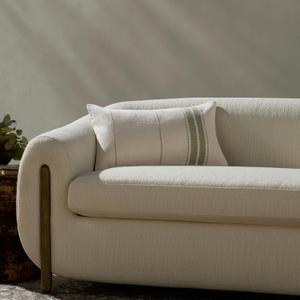 Loloi Magnolia Home by Joanna Gaines Selena Collection PMH0076 Natural/Green 13'' x 21'' Cover w/Poly Pillow