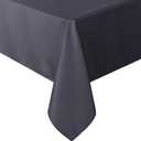 sancua Rectangle Tablecloth - 90 x 132 Inch - Water Resistant Spill Proof Washable Polyester Table Cloth, Decorative Fabric Table Cover for Dining Tables, Buffet Parties and Camping, Grey