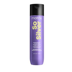 Matrix So Silver Purple Shampoo - Neutralizes Yellow Tones, Color Depositing, Brightening & Toning, For Color Treated, Blonde, Grey, White and Platinum Hair, Vegan (10.1 Fl Oz (Pack of 1))