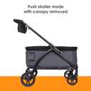 Baby Trend Tour LTE 2-in-1 Stroller Wagon, Gravity Black