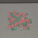 50Pcs Christmas Candy Decorative Buttons, Sewing Christmas Buttons for Clothes Decorations Winter Double Color Christmas Candy Buttons Decors, Xmas Candy Craft Supplies for Home Party DIY