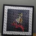 18x18 Frame Black With Mat 14x14 Solid Wood Picture Frames Wall Mounting (1 pack, 18x18 Inch)