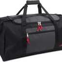 Lightweight Canvas Duffle Bags for Men & Women For Traveling, the Gym, and as Sports Equipment Bag/Organizer (Black 3)