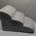 Dog Stairs for Small Dogs, 3 Tiers High Density Foam Dog Ramp, Extra Wide Non-Slip Pet Steps for High Beds Or Couch, Soft Foam Doggie Ladder for Dogs Injured, Older Pets, Small Cats