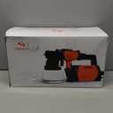 Tilswall Paint Sprayer 800W HVLP Spray Paint Gun with 1300ml Container, Electric Paint Sprayer Gun with 4 Nozzles & 3 Patterns for House Painting Furniture Cabinets Fence Home Walls Shark 800 (Orange)