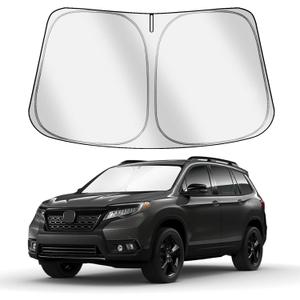 Car Windshield Sun Shade Compatible with Honda Passport 2019-2025 Accessories, Foldable Window Sunshade Block UV Rays and Sun Heat