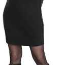 Motherhood Maternity Women's Long Sleeve Turtleneck Pregnancy Sweater Dress (Black, M)