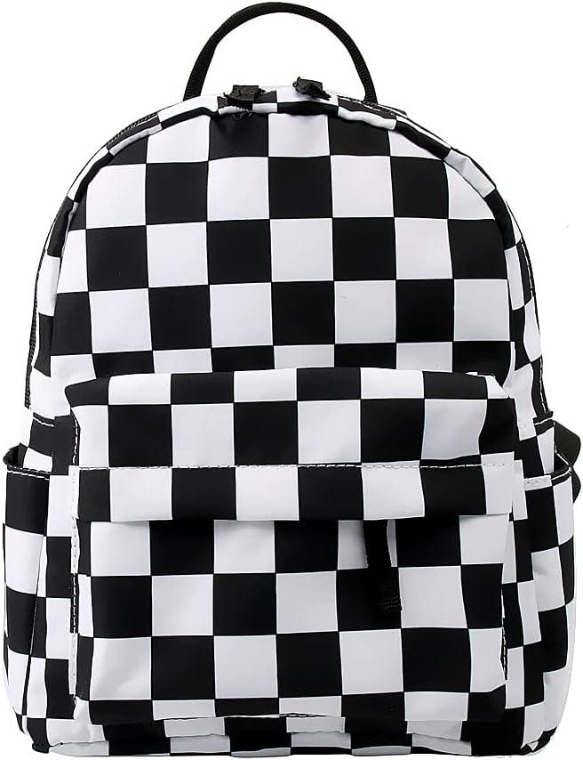 Deanfun Mini Backpack, Waterproof Small Backpack for Women & Girls (Checkered)