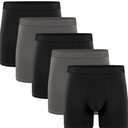 Natural Feelings Boxer Briefs Mens Underwear Men Pack Soft Cotton Open Fly Underwear L