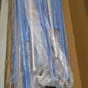 Tepemccu Expandable Gymnastics Bars, Adjustable Height Gymnastic Horizontal Bars, Children Folding Training Bar for Kids (Blue)