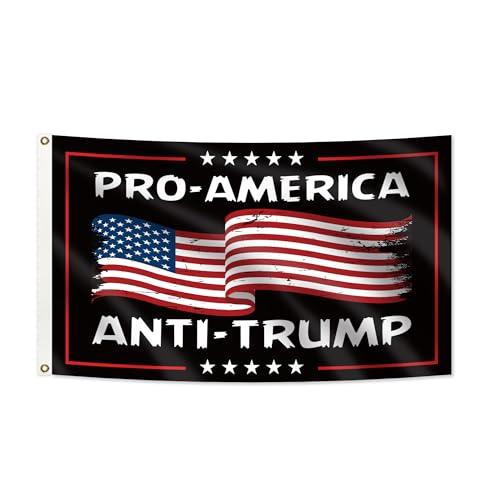Pro America Anti Trump 2025 Flag 3x5 FT with Two Brass Grommets for Indoor Outdoor Yard House Garden Banner Decor