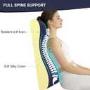 2-in-1 Neck Pillow Lumbar Support Pillow for Recliner Couch& Glider Chair - High Resilient Foam Ergonomic Back Support for High-Back Rocking Chairs, Glider Rocker Replacement Cushions Navy L