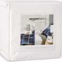 Amazon Basics Mattress and Box Spring Protector, Waterproof, Zipper Enclosed Cover, 12 to 18 inches Depth, Queen, White