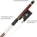 JYR Brazilwood Violin Bow 4/4 Full Size, Handcrafted, Ideal for Beginners