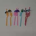 7 Pcs Curly Straw Gaming Theme