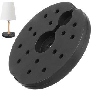 PRETYZOOM Weighted Floor Lamp Base 7.5 Inch Square Replacement Lamp Base Weight Block for Diy Desk Lighting Projects Home Office Use