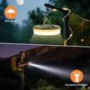 Camping String Lights, 4 in 1 Portable Camping Light Rechargeable, 8 Lighting Modes, USB Charging, Quick Storage, 32.8FT Waterproof Tent Lights String for Camping, Hiking, Yard, Christmas (Green)