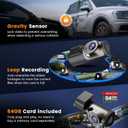 4K+1080P Dash Cam Front and Rear,64GB Card Included,5.8GHz WiFi Dash Camera for Cars,App up to 20MB/s Fastest Download,G-Sensor,Night Vision,24h Parking Monitoring,Loop Recording,170 Wide Angle