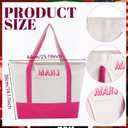 Extra Large American Mahjong Empty Bag 25.2 x 14.17 x 9.06 Inches Mahjong Tile Bag for Game Players Mah Jong Lover Gifts(Pink)